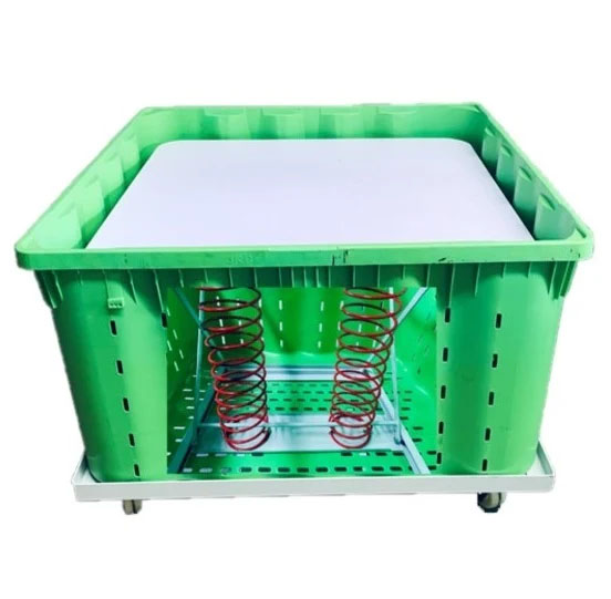 780LT Loaded Square Container Trolley Plastic Bin Trolley