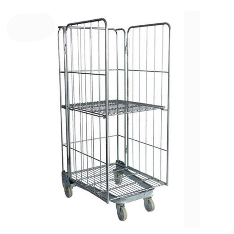 3 Sided “A” Frame Galvanized Roll Cage Trolley