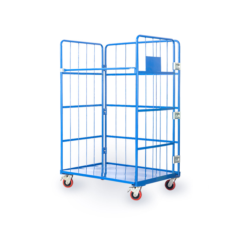 3 Sided “L” Frame Warehouse Roll Cage Trolley