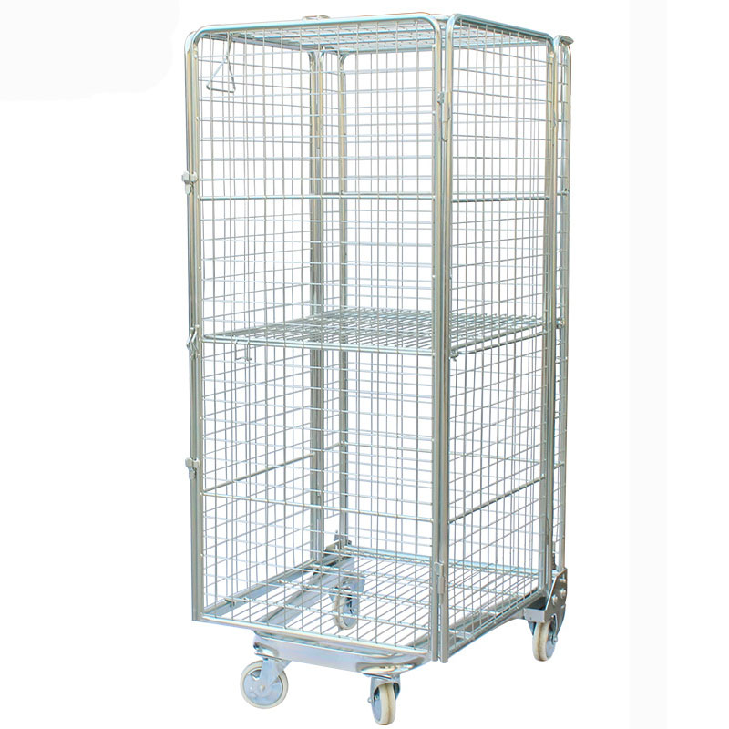 4 Sided A Frame Folding Security Roll Cage Trolley