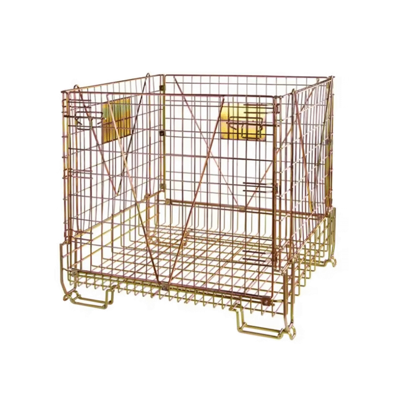Commercial Reusable Strong Structure Metal Stackable Mesh Container
