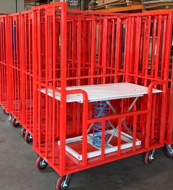 Heavy Duty Industrial Laundry Roll Cage Trolley-1