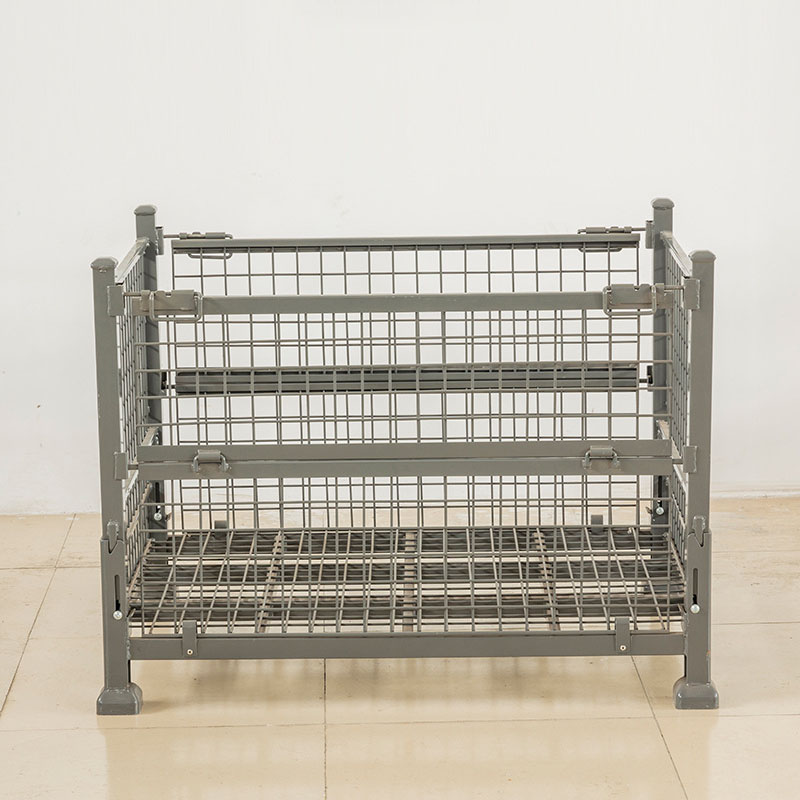Logistic Stackable Stillage Steel Wire Pallet Mesh Frame